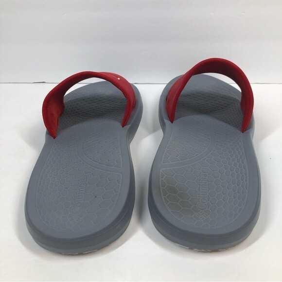 Columbia Yachtrocker PFG Slides Sandals Red Gray Outdoors 12 - Picture 7 of 10